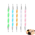 2022 модная двухсторонняя точечная ручка для ногтей, бусины, искусственный восковой карандаш для маникюра, инструмент для творчества и дизайна ногтей