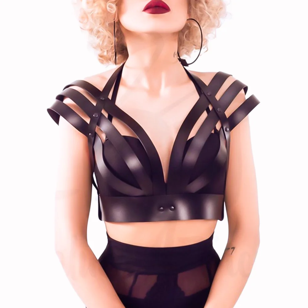 UYEE Женский Ремень Techwear Корсет Из Искусственной Кожи В Стиле Панк