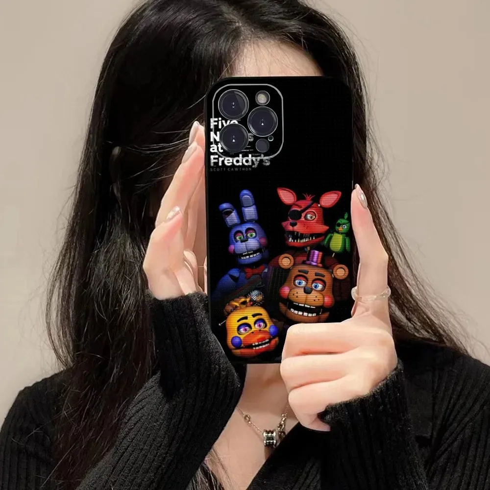 Чехол для телефона Five-Nights-At-Freddys F-Fnaf iPhone 16 15 14 13 12 11 Plus Pro Max XS XR SE Mini 8 7 мягкий