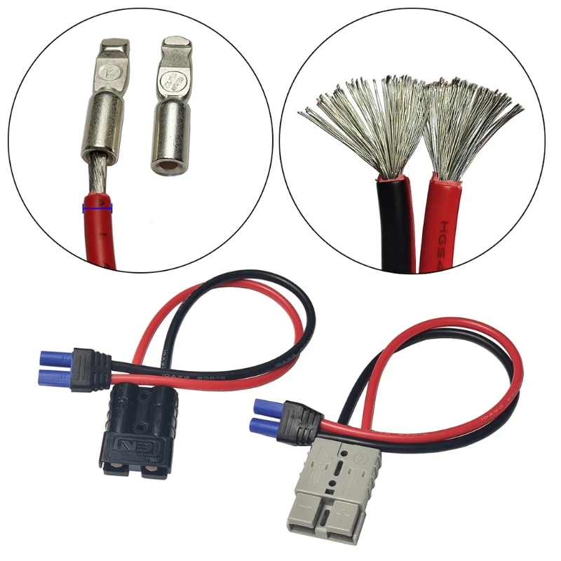 

10AWG Wire Power Automotive Adapter Cable Wire SAE To EC5 Female Plug Connector