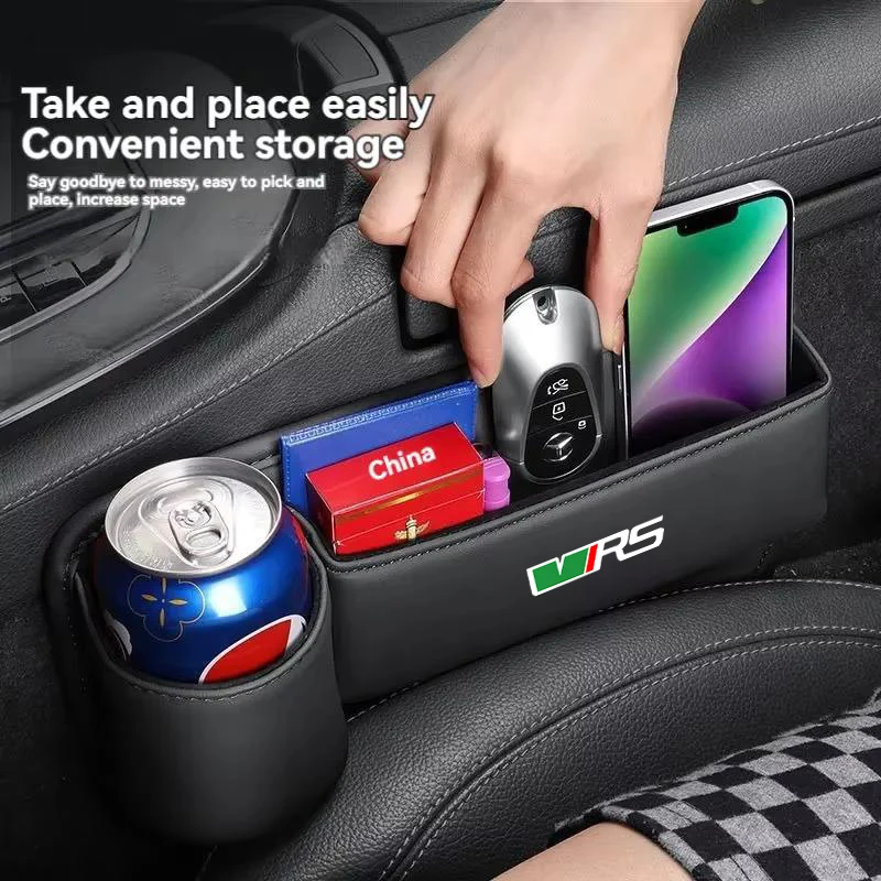 Органайзер для автомобильного сиденья кожаный боковой карман хранения с