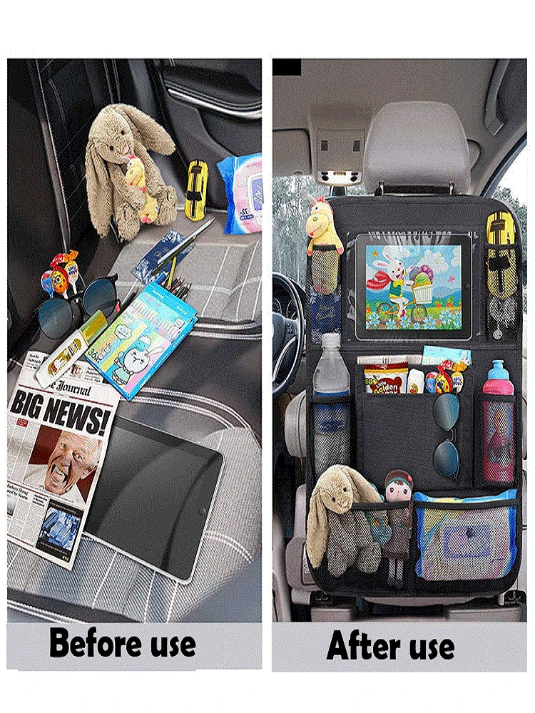 Автомобильный Органайзер на заднее сиденье с держателем для планшета сенсорным