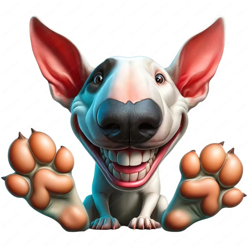 

Съемная наклейка на стену с бультерьером из ПВХ