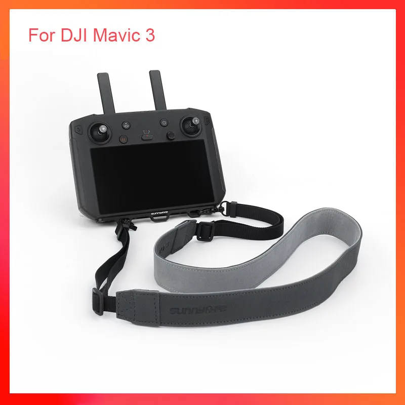 For DJI RC Pro Smart Controller High-bright Display Lanyard Neck Strap Glass Film Controller Silicone Case Set Accessories