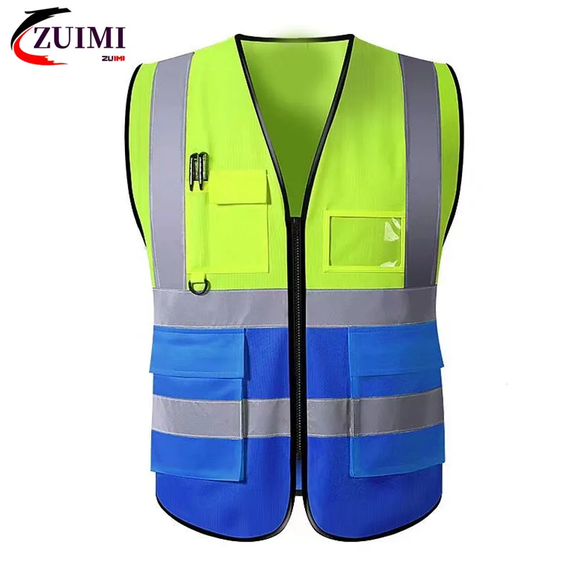 Reflective Vest High Visibility Unisex Outdoor Running Cycling Safety Vest Adjustable Elastic Strap Fluorescence Work Wholesale