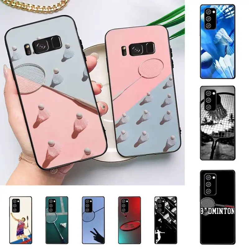 

Badminton Sport Phone Case for Samsung J 2 3 4 5 6 7 8 prime plus 2018 2017 2016 core