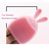 cute silicone facial scrub cleansing brush scrubber for face washing product pore cleaner exfoliator face scrub brush skin care