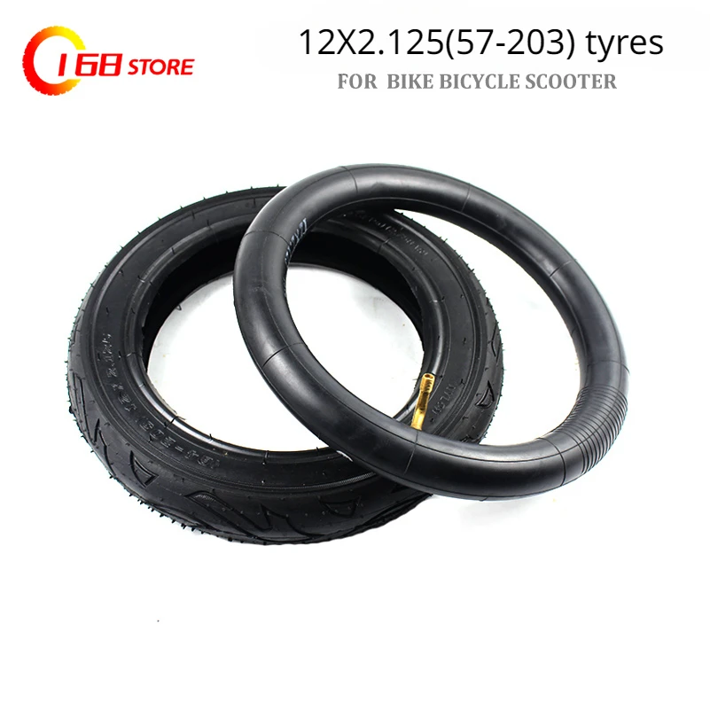 

Electric Scooter 12x2.125(57-203) Inner Tube Outer Tyre Balance Car Pneumatic Inner Tire Wear-resistant Thickened