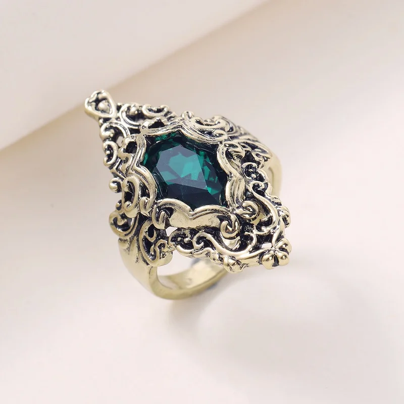 

Womens Ladies Aquamarine Elegant Diamond Ring Anniversary Gift Engagement Bridal Wedding Rings Jewelry
