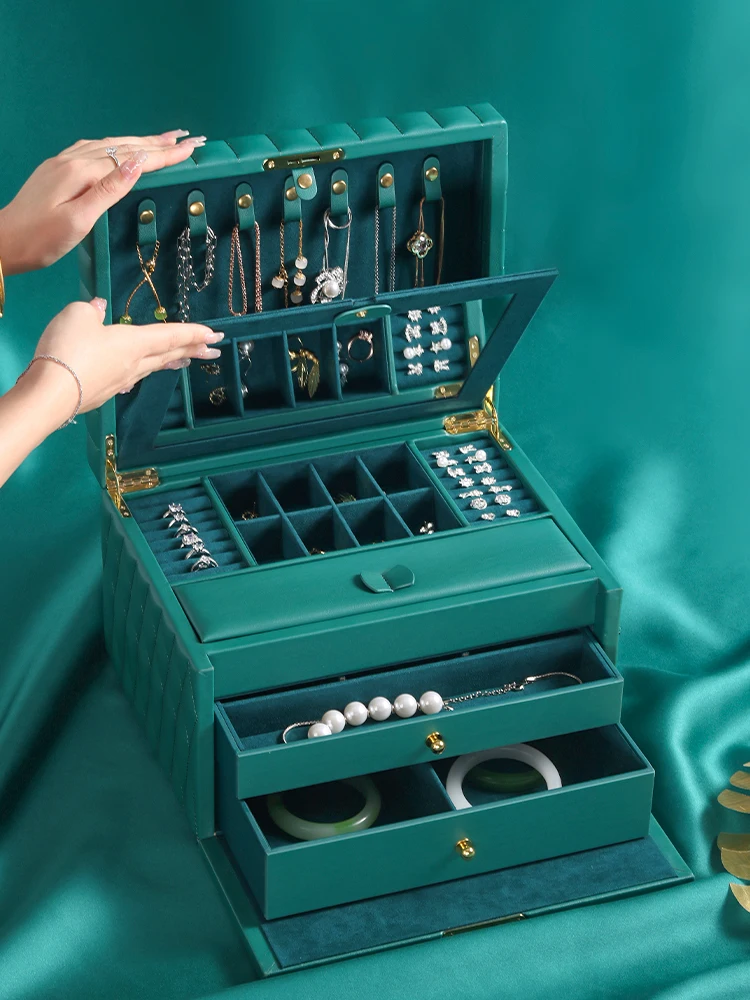 

High-End Entry Lux Exquisite Large Capacity Fine Jewelry Storage Box