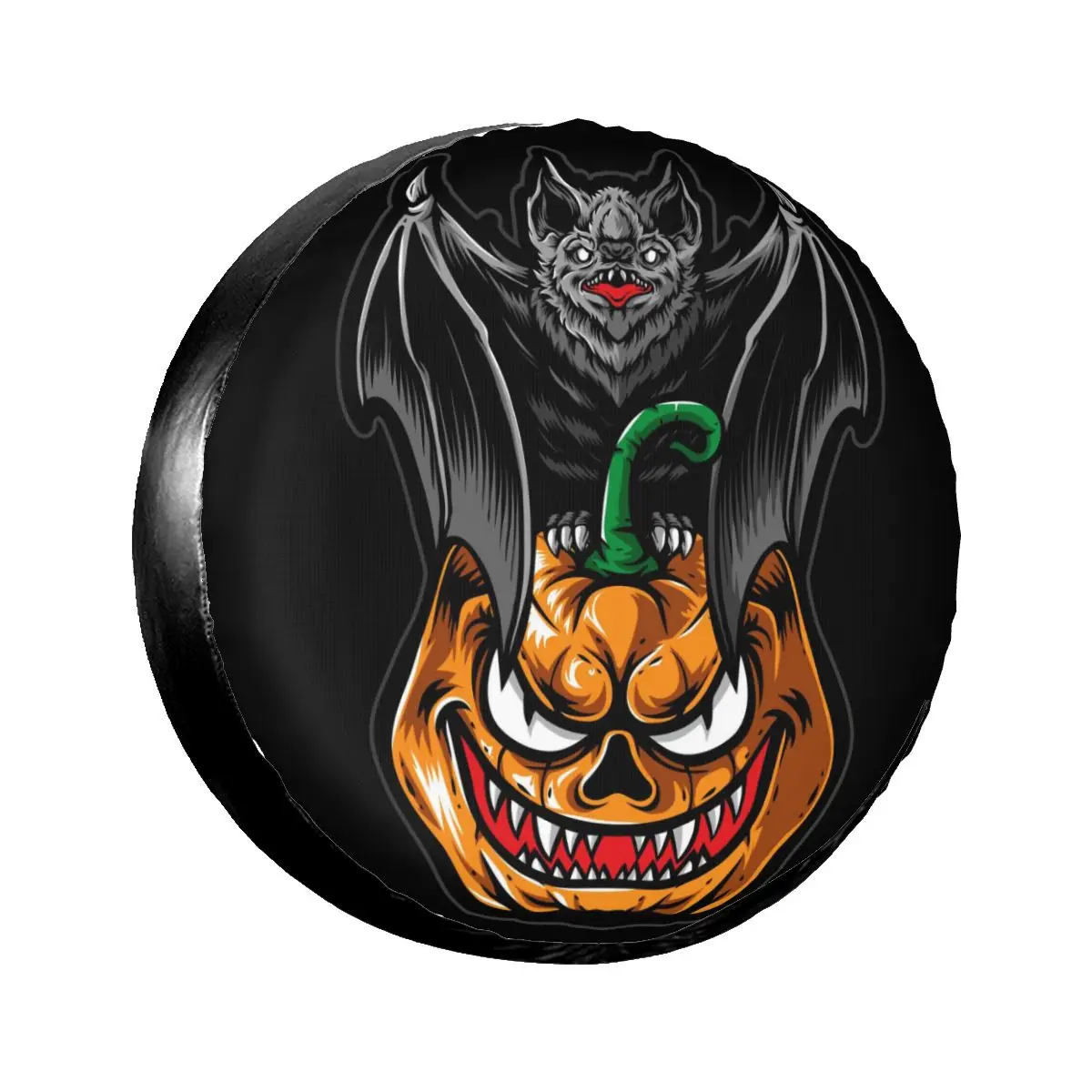 

1 шт. чехол для запасной автомобильной шины, чехол для страшной биты с тыквой, чехол из полиэстера для защиты автомобильных колес