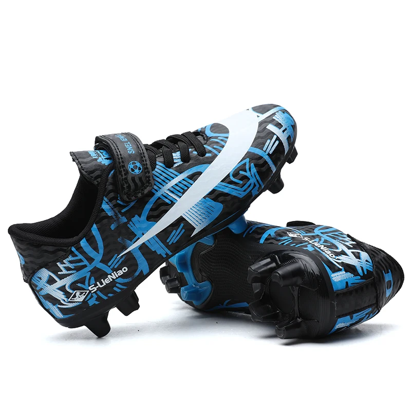 Футбольная обувь ZHENZU размер 30-37 детские футбольные бутсы мягкие спортивные