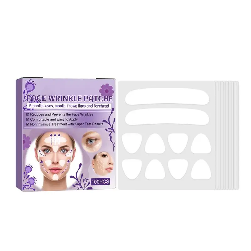 

100 шт., многоразовые Пластыри для удаления морщин на лице