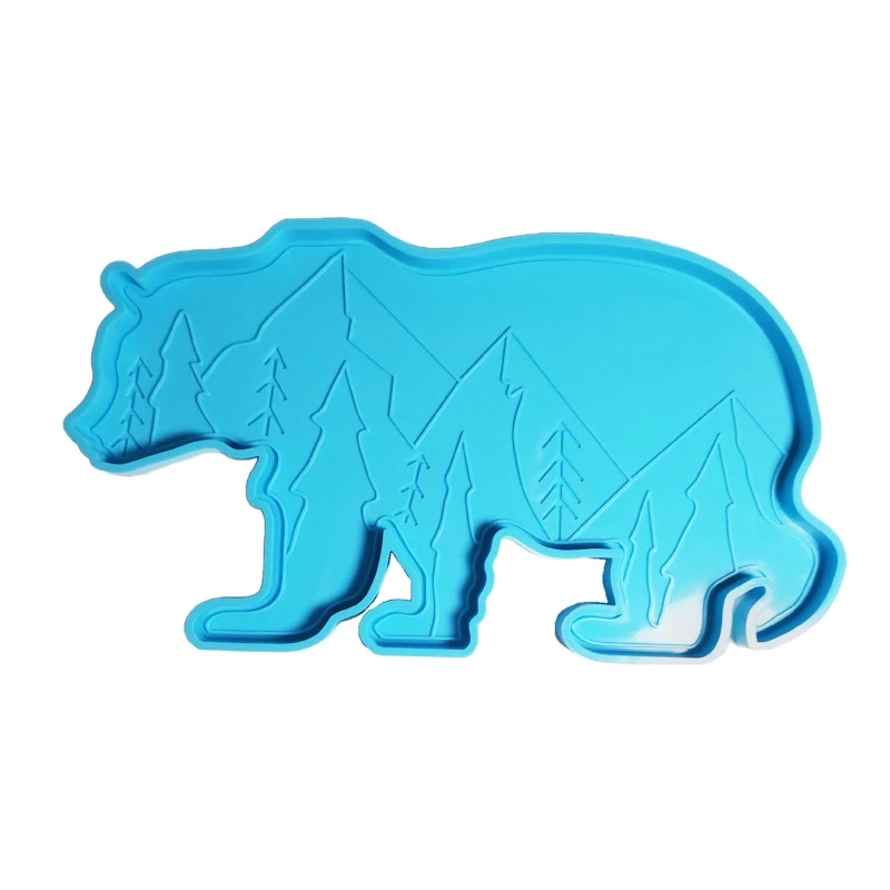 

Silicone Large Bear Resin Mold 3D Halloween Animal Epoxy Resin Casting Mold Halloween Supplies Home Wall Ornament