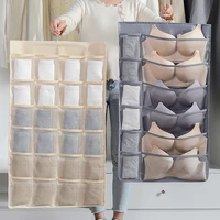 multifunction double side underwear bra organizer mesh drawer organizers washable closet door hanging bag clothes divider boxes