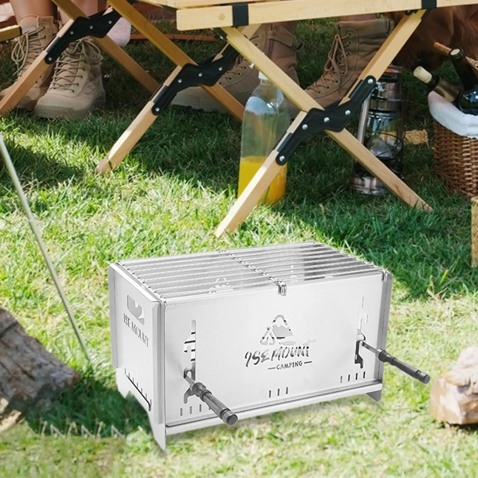 Сверхлегкая гриль-печь для кемпинга с дровяной горелкой походов в саду