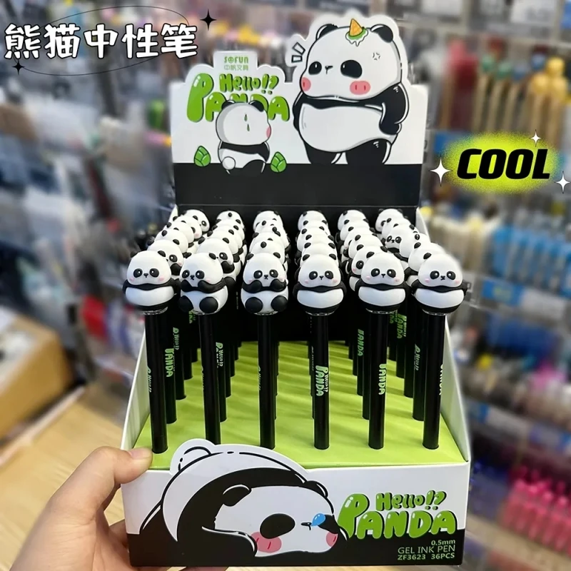 

36 шт./коробка, гелевые ручки с черными чернилами, 0,5 мм
