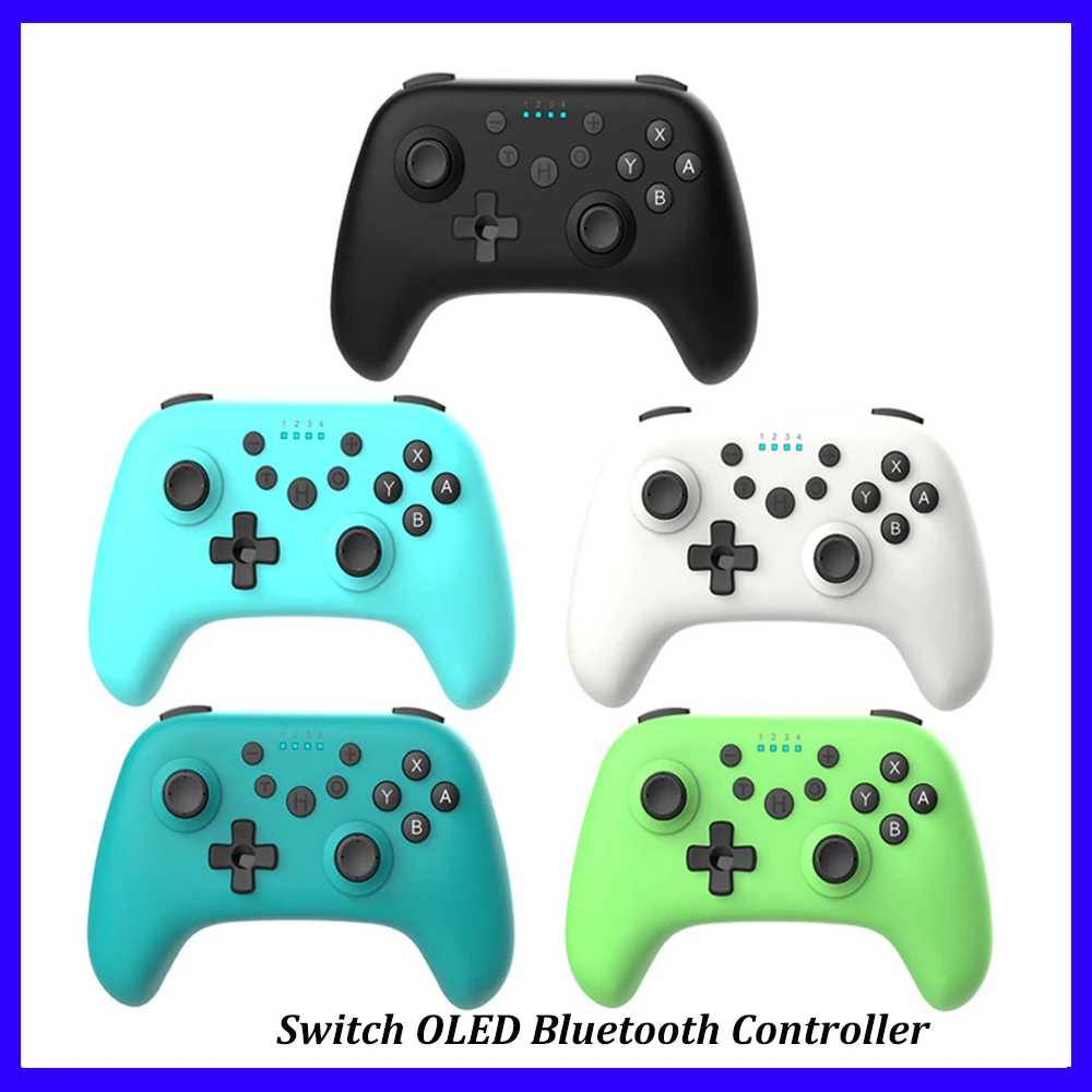 

Bluetooth Game Console mini Wireless Gamepad with NFC Function Wake-up Wire Core Motor Vibration Suitable for Switch OLED