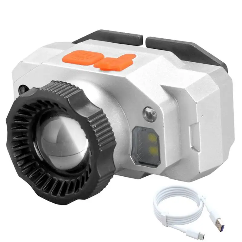 

Led Headlamp Flashlight Motion Sensor Head Lamps Outdoor Led Rechargeable Waterproof Flashlight For Adults Wide Beam Headlight