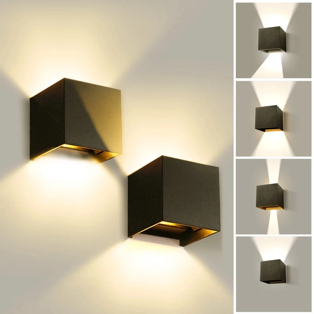 

LED Wall Light Outdoor Waterproof IP65 Porch Garden Yard Wall Lamp & Indoor Bedroom Bedside Decoration Lighting Lamp AC110V 220V
