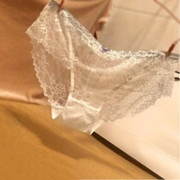 3pcsset lace panties female hollow sexy girls summer seamless low waist antibacterial european and american triangle