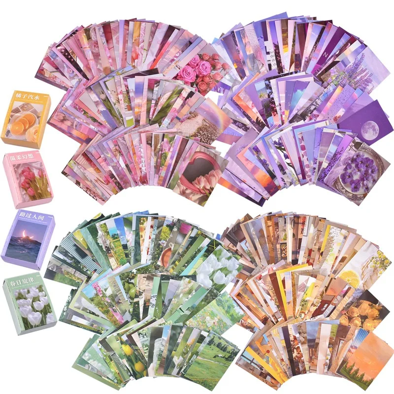 

400 Pieces Washi Stickers Set Vintage Scrapbook Aesthetic Journaling Washi Stickers Scrapbooking Supplies For Arts Craft