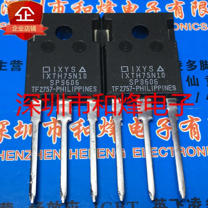 

5 шт.-10 шт. IXTH75N10 TO-247 100V 75A Новый и оригинальный на складе