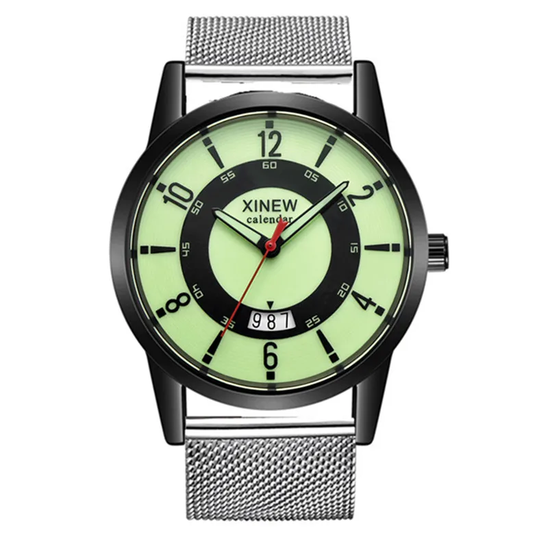 Студенты Origina XINEW Брендовые часы Мужская мода Ремешок из нержавеющей стали