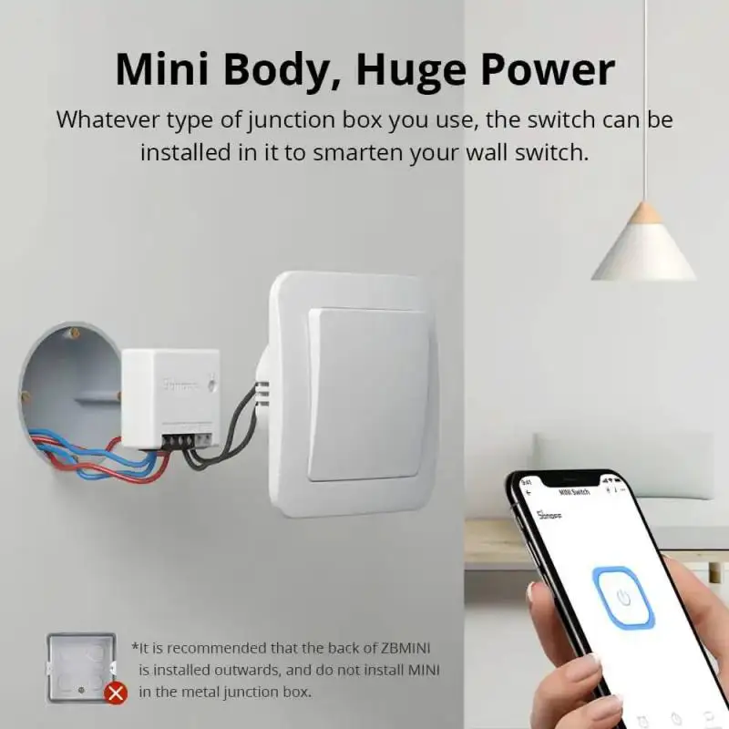 SONOFF ZB-MINI Zigbee 3.0 DIY Smart Switch Двусторонний переключатель Приложение Дистанционное