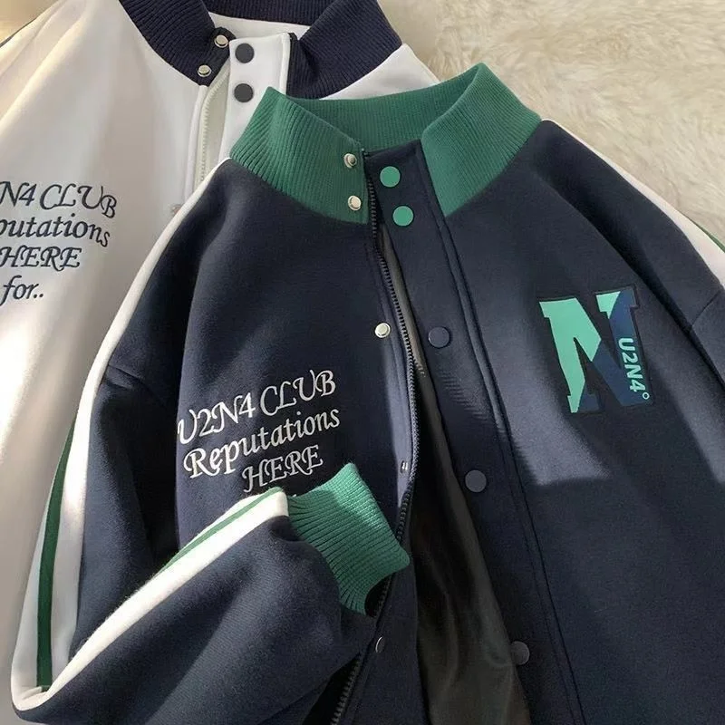 

Куртка бейсбольная униформа для мужчин и женщин, свободная дизайнерская универсальная куртка в Корейском стиле для студентов и пар, весна-о...