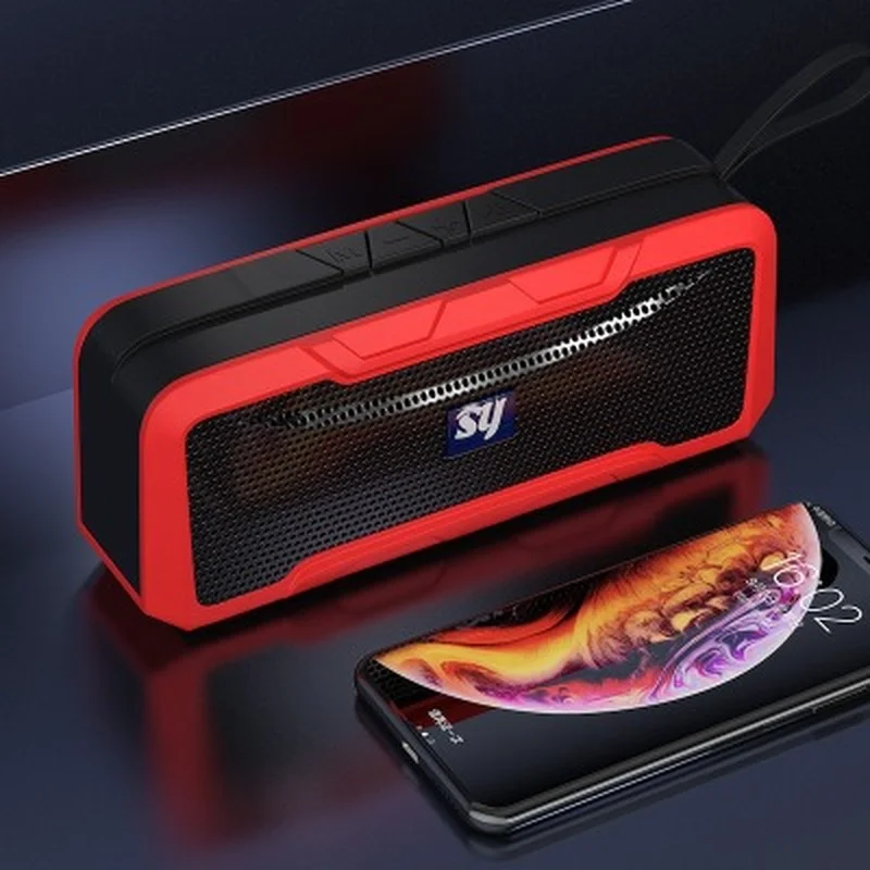 

Новая беспроводная Bluetooth-колонка, портативная беспроводная мини-звуковая коробка, уличный бас-аудиоплеер с микрофоном
