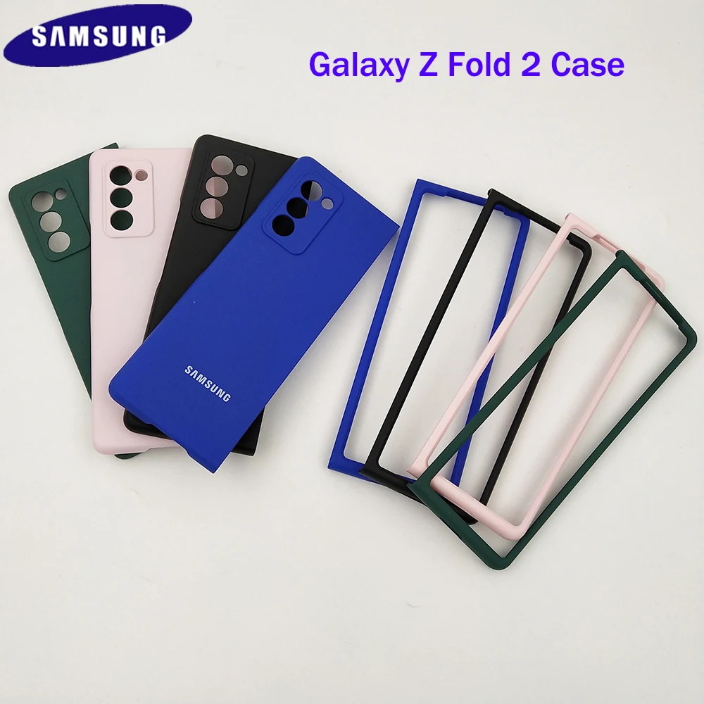 

Оригинальный высококачественный чехол для телефона Samsung Galaxy Z Fold 2 Fold2, Ультратонкий матовый ударопрочный чехол для SAMSUNG Z Fold 2 с логотипом
