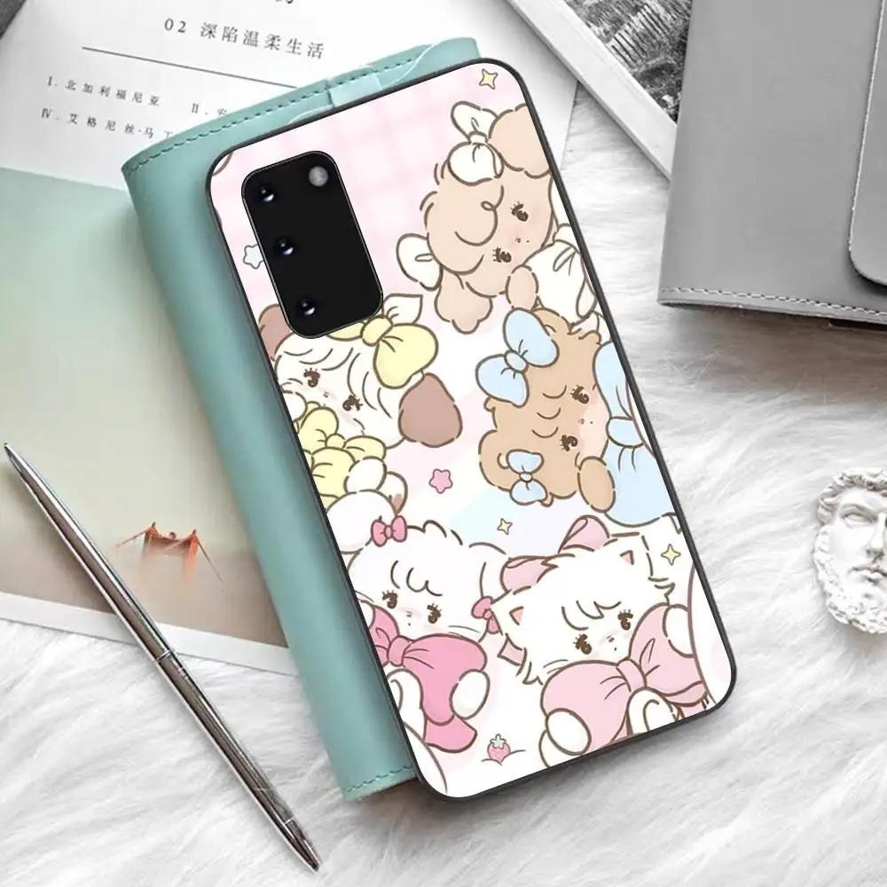 Фото Чехол для телефона Cute Cat Mikko для Samsung S 24 Fe 25 Ultra Plus 20 Lite 21 30 22 23 24 22 Ultra 5G Fundas №2