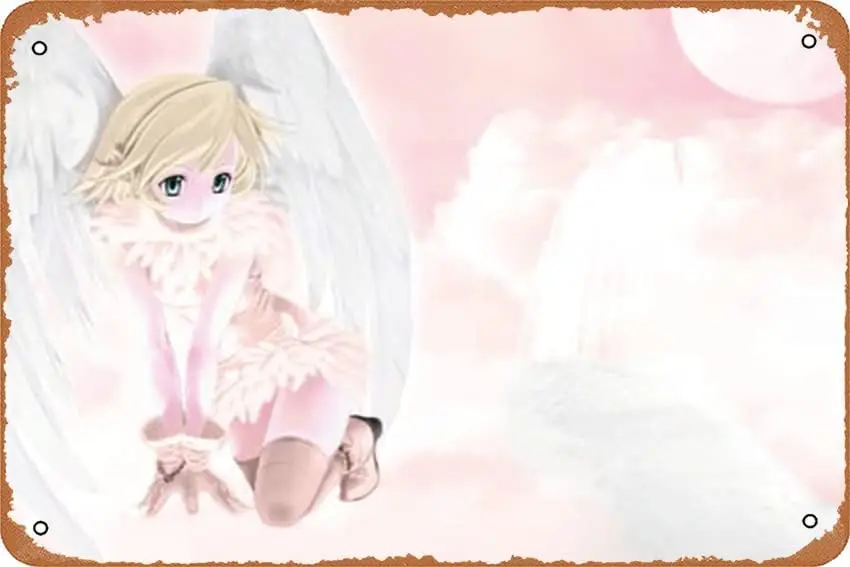 Nekomimi аниме、комикс、Мультфильм 、фильм плакат 8x12 дюймов металлическая винтажная