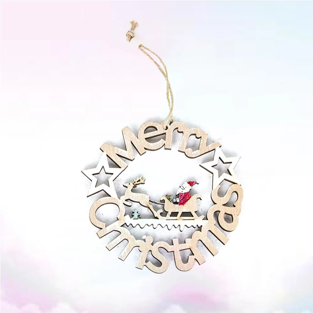 

1PC Pendant Christmas Deer Santa Claus Pattern Pendant for Home Christmas Party