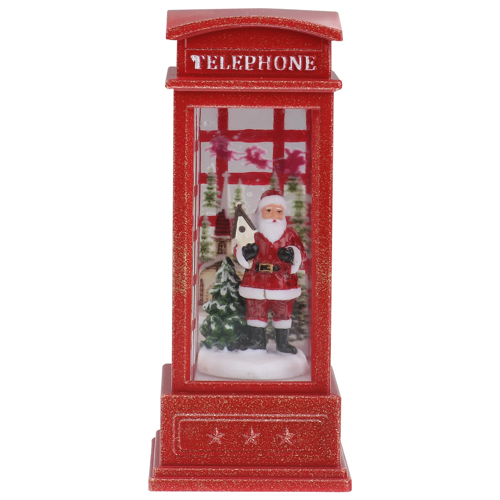 

Telephone Booth Design Table Night Decorative Lamp Wind Lantern