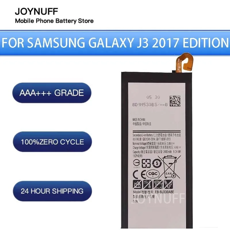 

New Battery High Quality 0 Cycles Compatible EB-BJ330ABE For Samsung Galaxy J3 2017 SM-J330 J330L SM-J3300 SM-J330F/FN/G Lithium