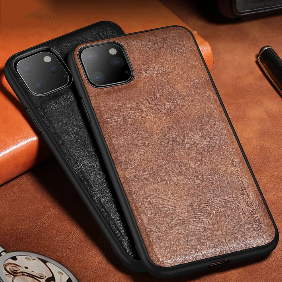 10Pcs Leather Case For iPhone 13 11 12 Pro Max XS Max X XR 8 7 Plus Case X-Level Shockproof Back Cover For iPhone 13 Pro Capas