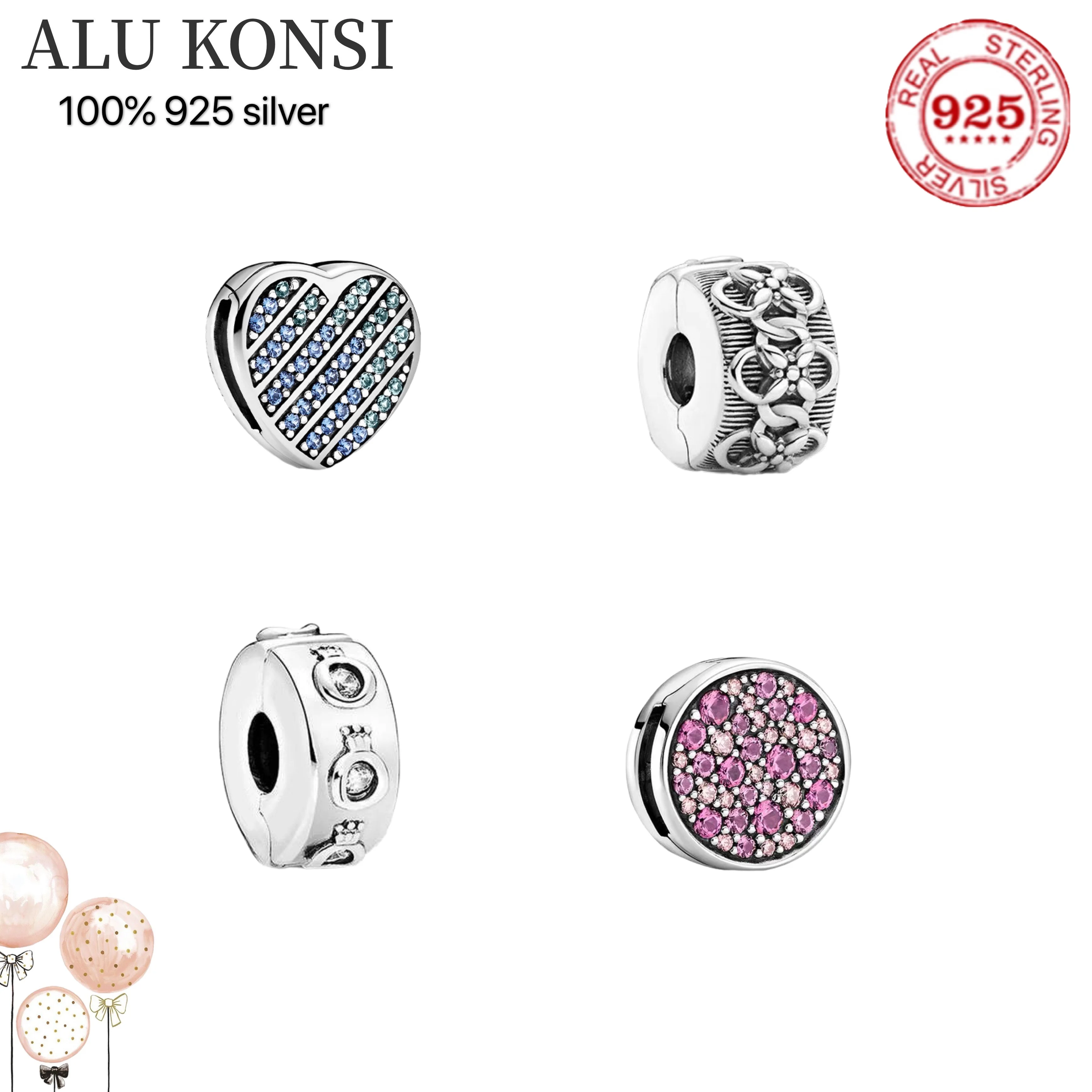 

100% Стерлинговое Серебро 925 пробы, сверкающие Подвески в виде сковороды, подходят для изготовления оригинальных браслетов, модные украшения для женщин «сделай сам»