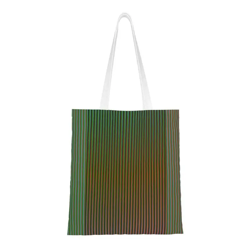 

Custom Venezuela Artist Carlos Cruz Diez Shopping Canvas Bag Women Washable Grocery Tote Shopper Bags