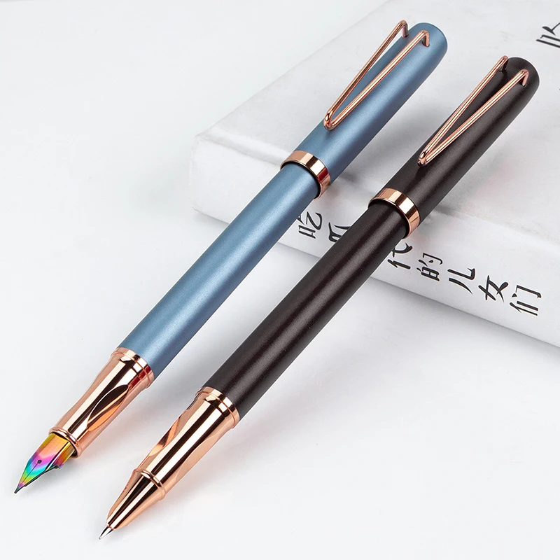 

High Quality Full Metal Brand Business Men Signature Writing Ink Fountain Pen Office Business Men Writing Pen Buy 2 Send Gift