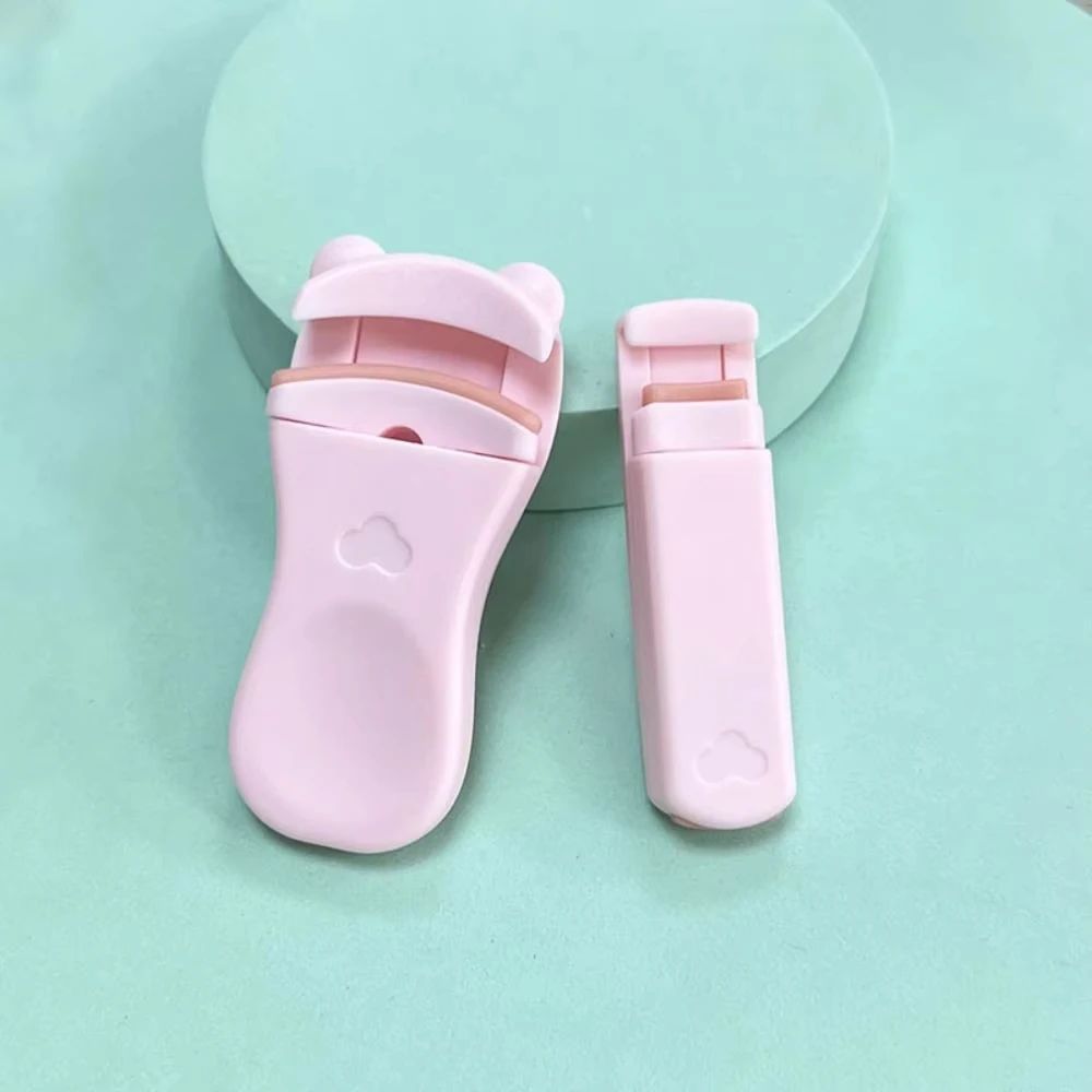 Набор из двух портативных мини-щипцов для завивки ресниц пластиковый