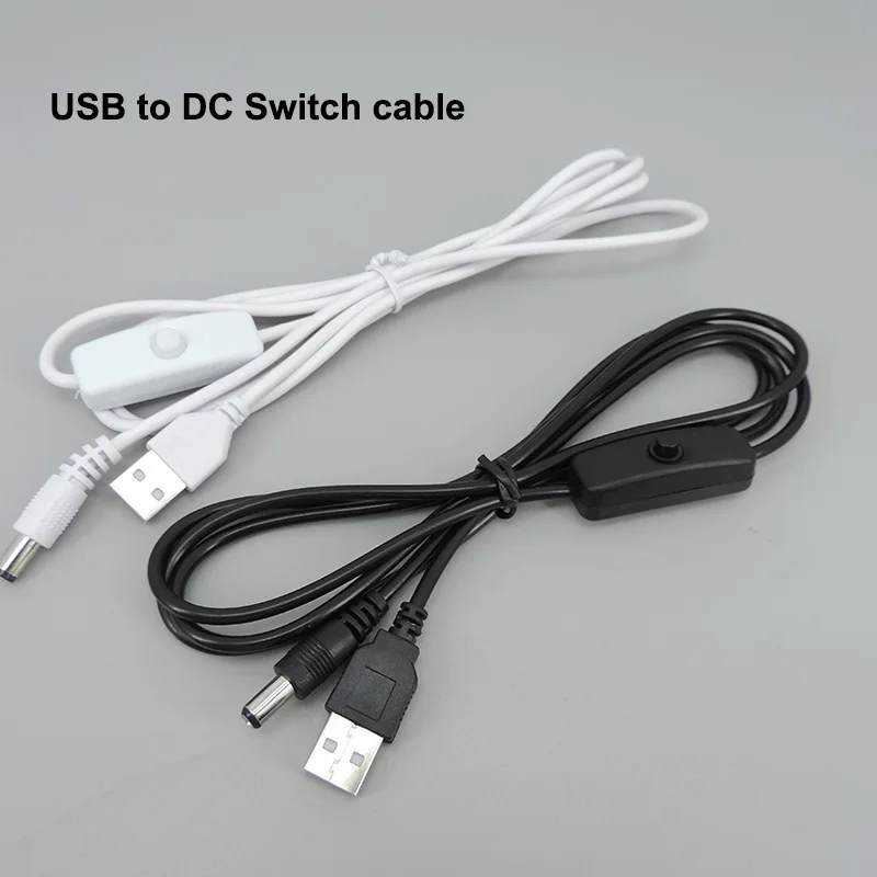 1 5 м источник питания постоянного тока в USB штекер-штекер 5x2 мм кабель ВКЛ./ВЫКЛ. 501