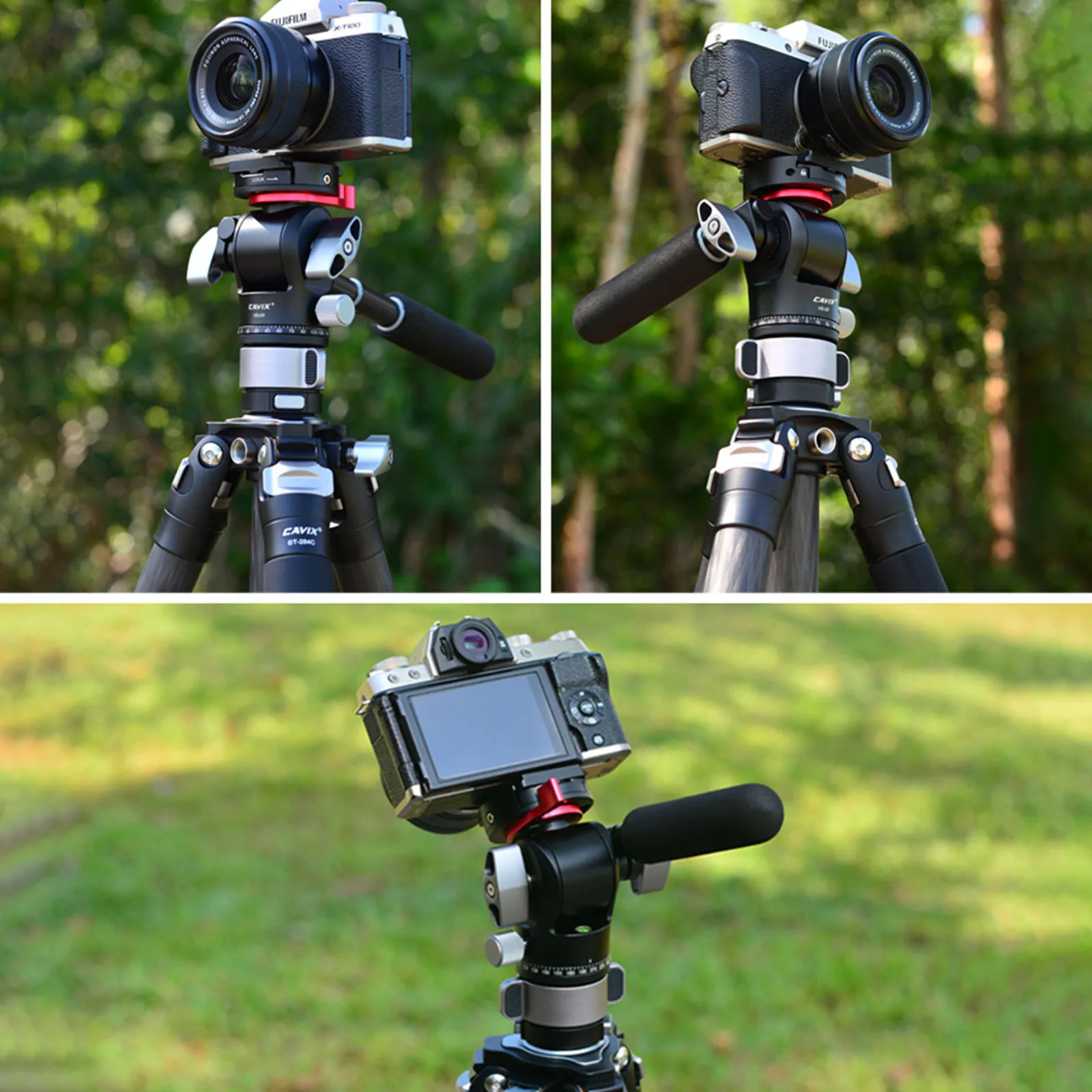 CAVIX VS-02 Профессиональный штатив с гидравлическим демпфирующим подвесом для