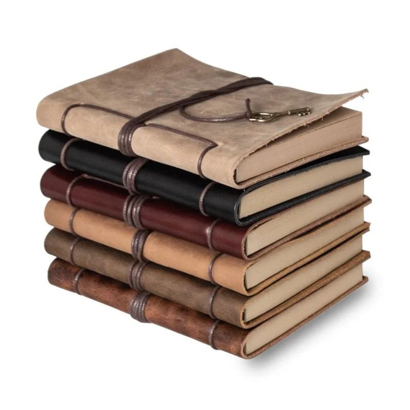 

Diary Journals notebook genuine leather Binder Sketchbook vintage Planner A5 Travel note book stationary school office supplies