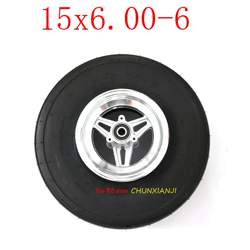 Размер 15x6.00-6 прямые ребра газон и садовые шины колеса 15X6-6 дюймов 168CC картинг Go Kart