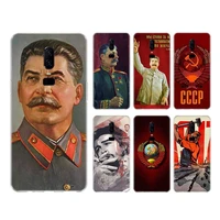 russian stalin ussr case for redmi note 7 8 8t 9s cover for redmi note 9 10 pro max 10s 6 5 9t transparent printing coque