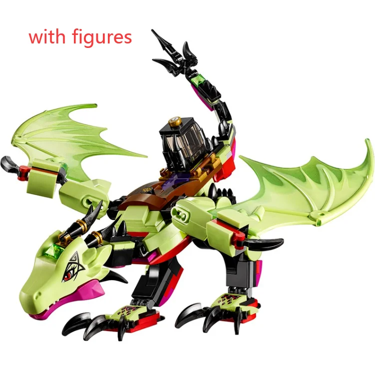 

10695 Elves The Goblin King's Evil Dragon строительные блоки кирпичи игрушки модель совместимая с 41183 для детей рождественские подарки
