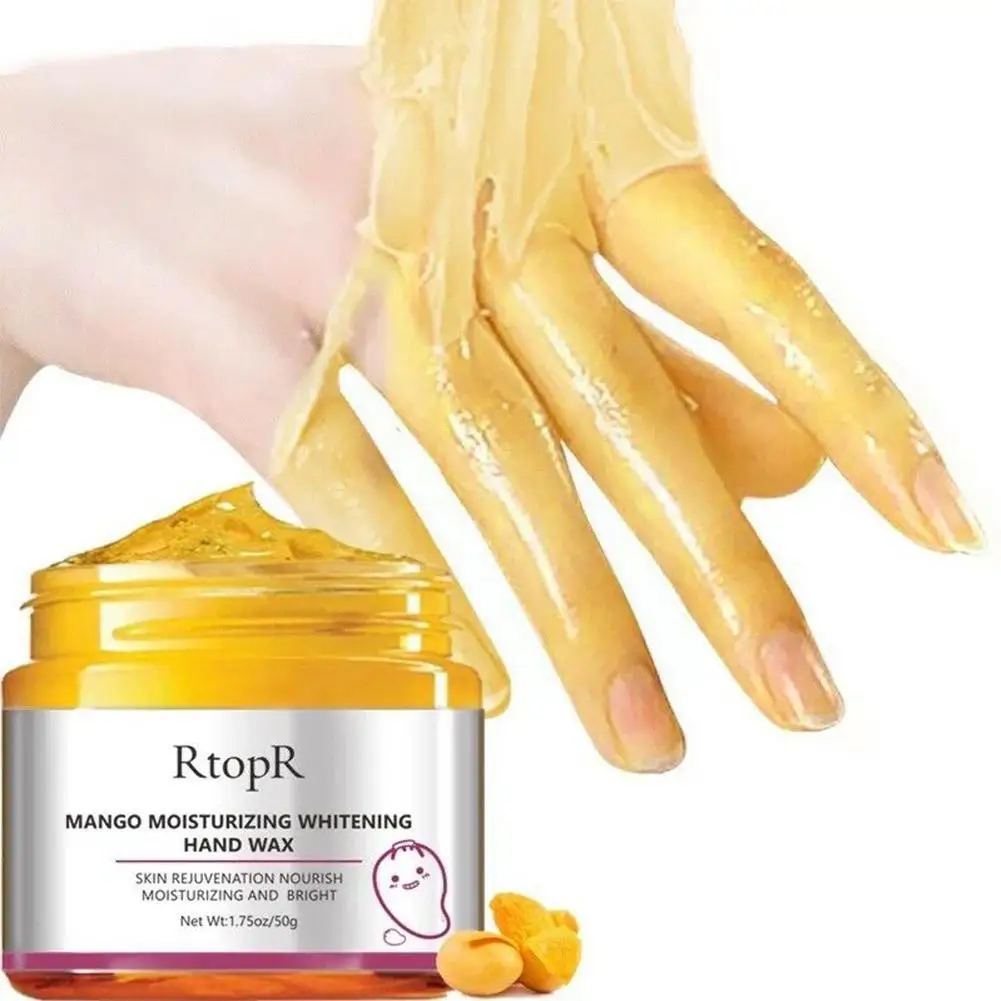 

Mango Moisturizing Hand Wax Whitening Hand Mask Anti-Aging Care Exfoliating Dryness Nourishing 50ML Calluses Skin Improve H T4C2