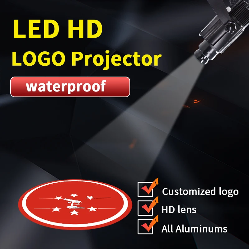 

Led logo projector outdoor waterproof 35W 60W 80W 100W Rotating Custom Image Gobo Projection Indicator lamp Advertising Light